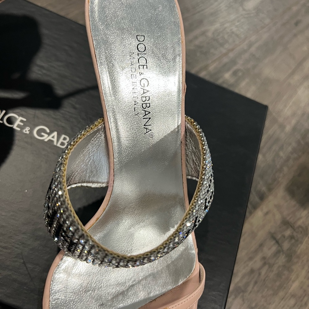 💖Dolce and Gabbana Crystal Logo strap heels 💖 - Picture 6 of 14